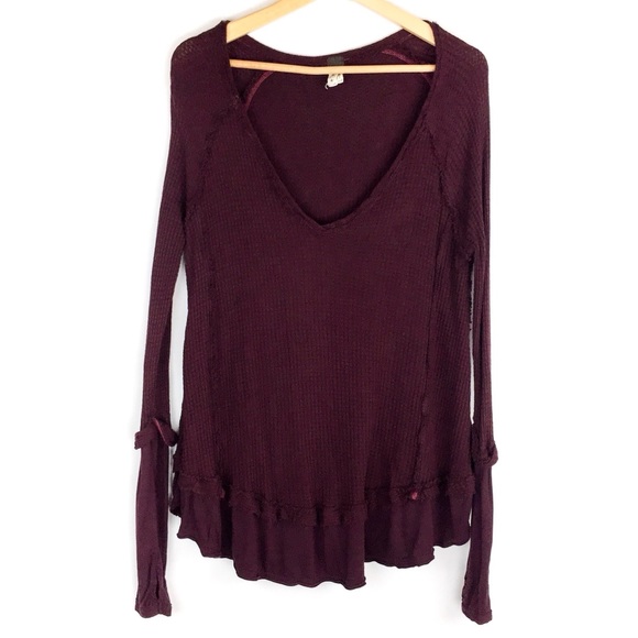 Free People Tops - Free People Laguna Waffle Knit Thermal Size XS
